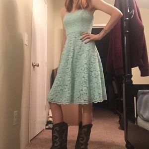 David bridal strapless dress